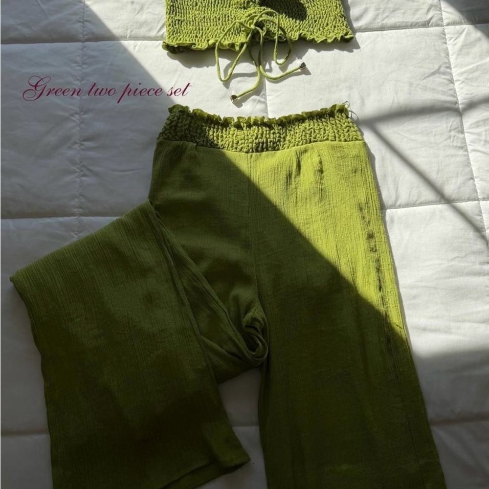 Fashion Nova Lime Green Textured Top